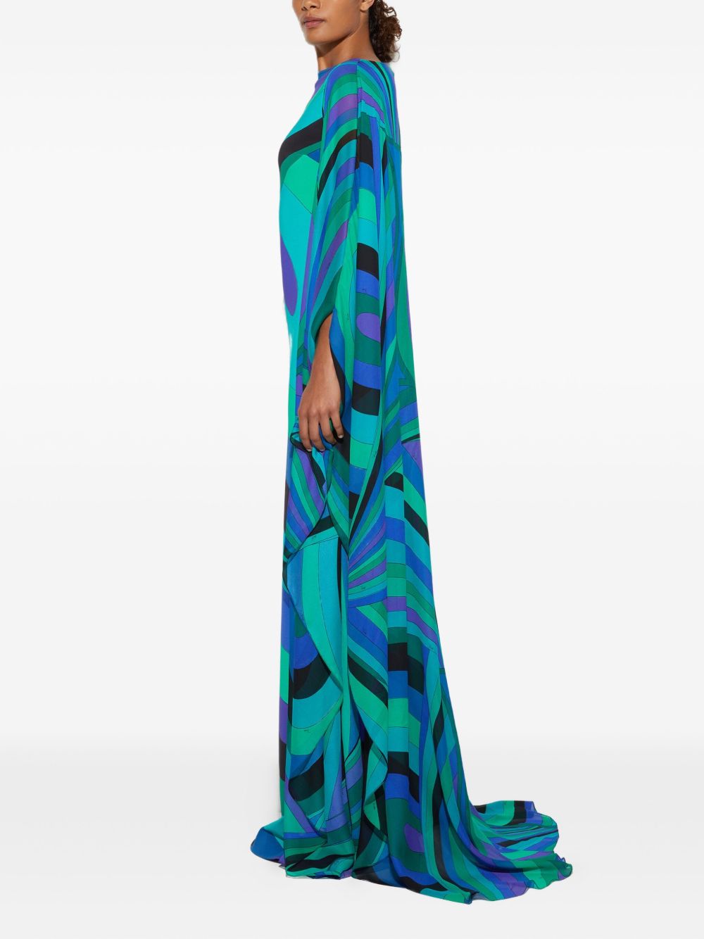 Emilio Pucci Printed Silk Kaftan Dress-aritzao