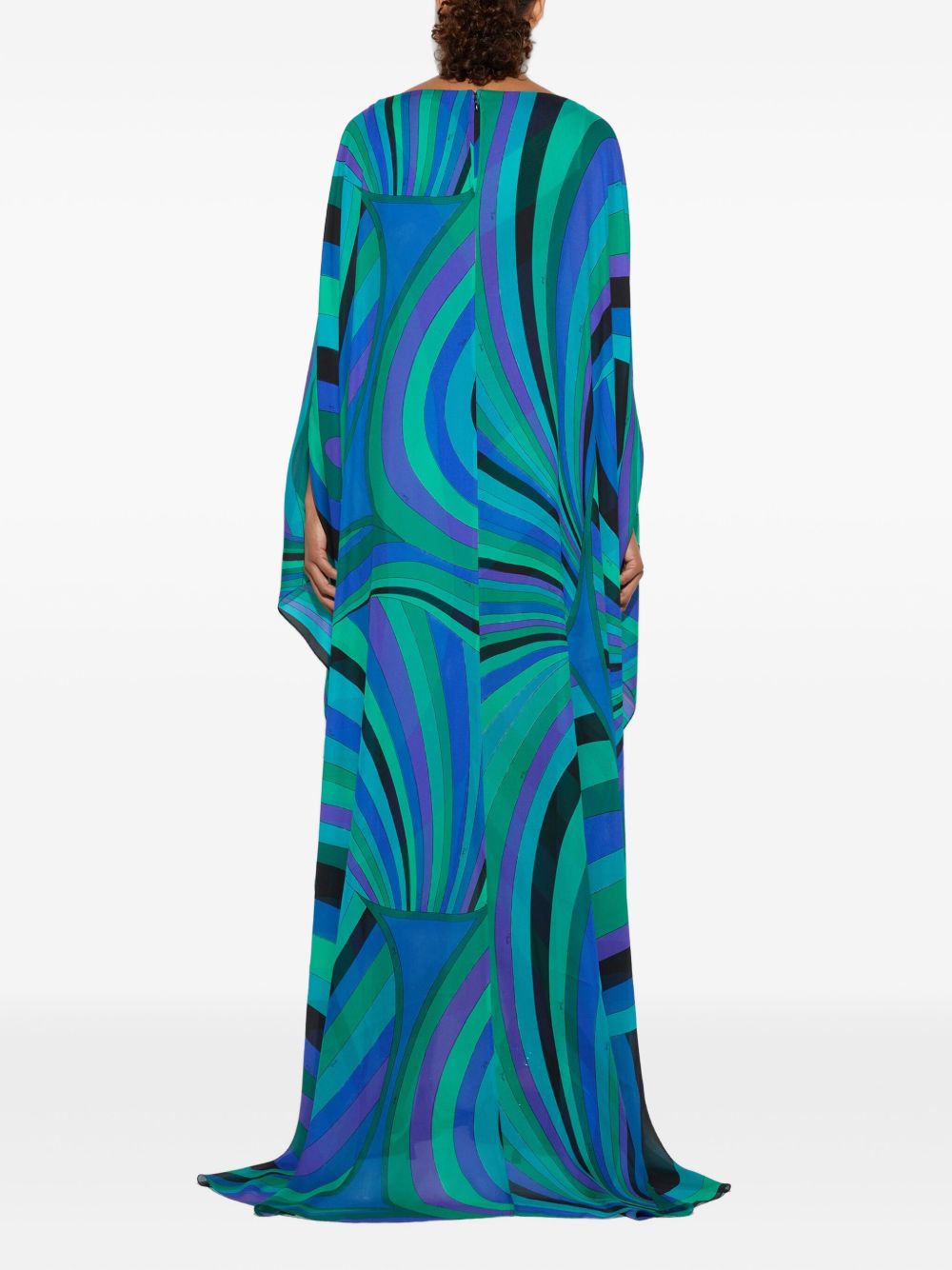 Emilio Pucci Printed Silk Kaftan Dress-aritzao