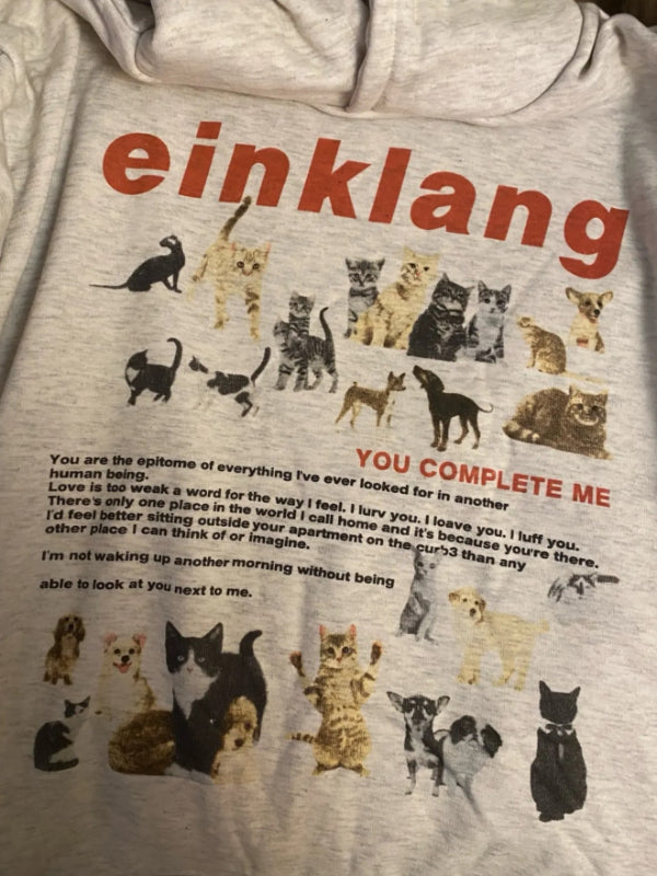 Einklang Printed Casual Hoodie-CALLISTARI