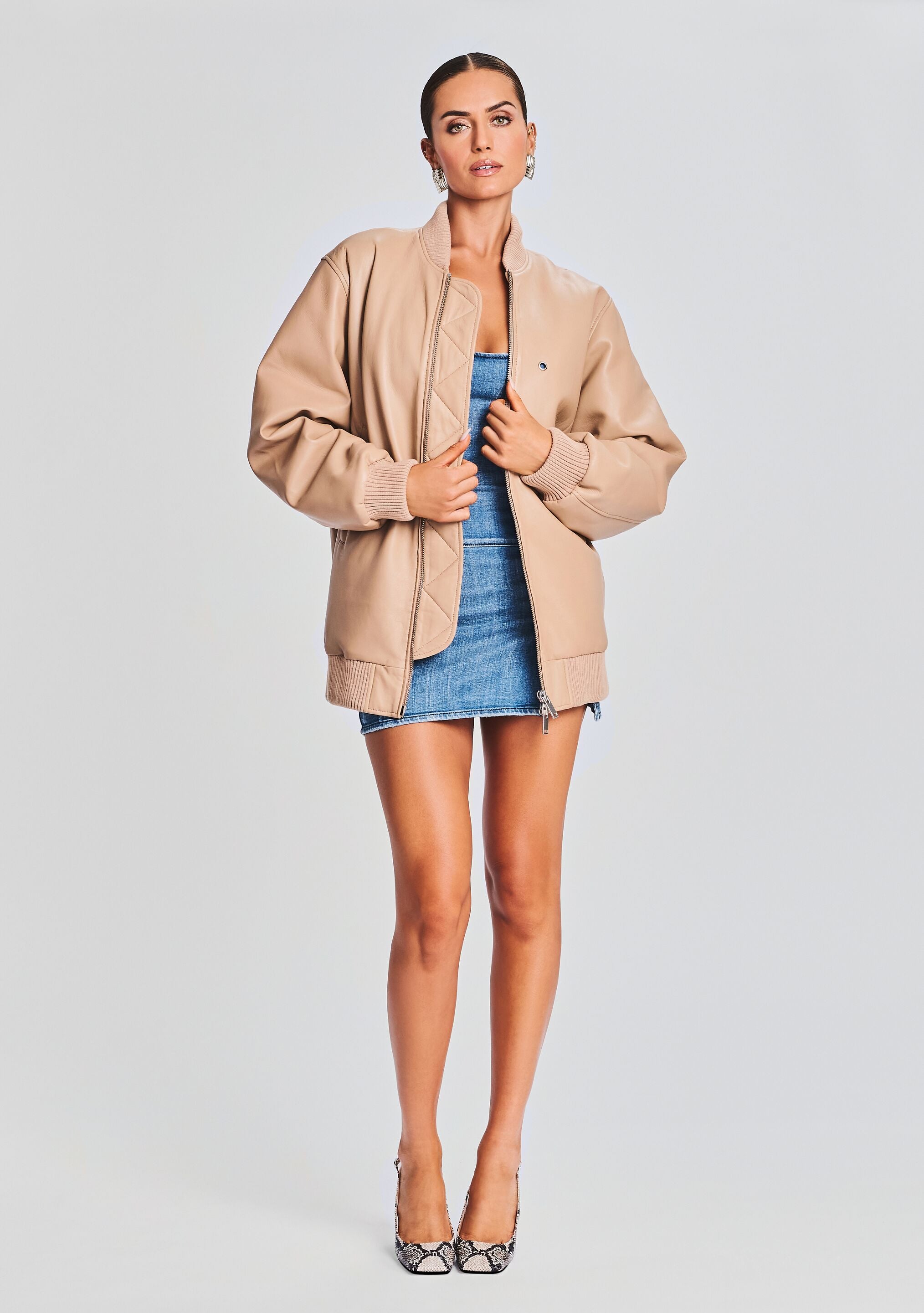 Halle Leather Jacket-CALLISTARI