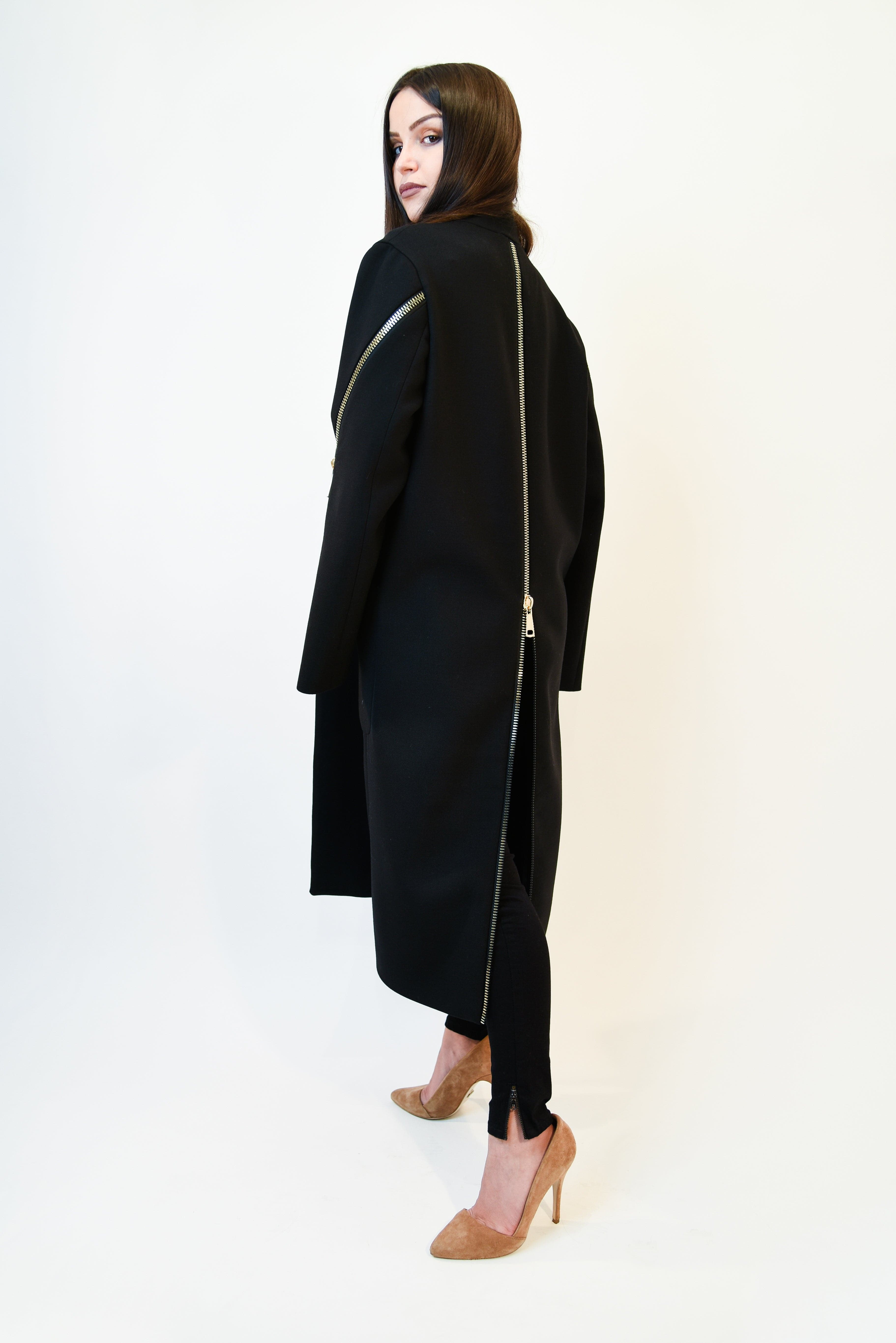 Long wool staight coat F1971-CALLISTARI