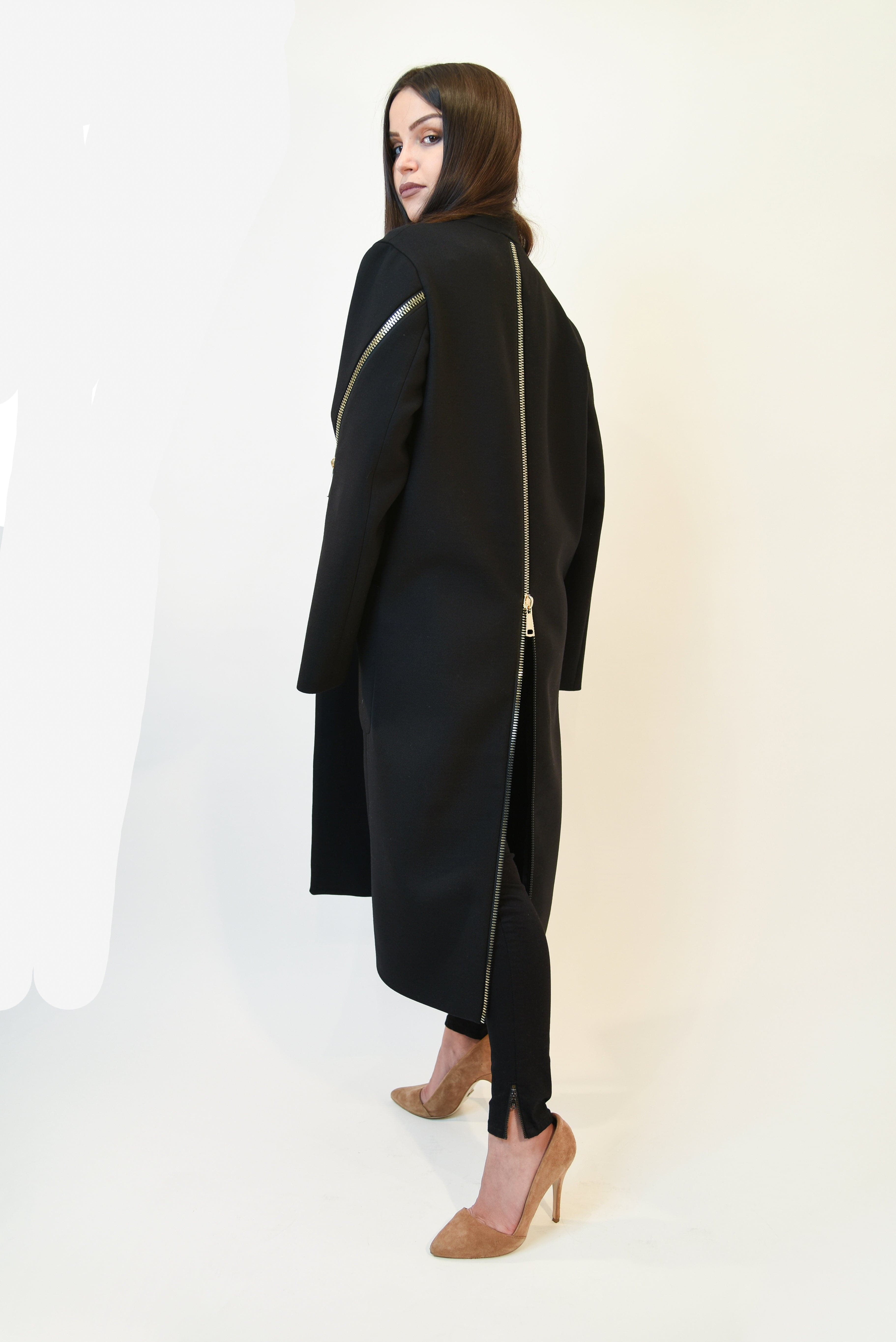 Long wool staight coat F1971-CALLISTARI