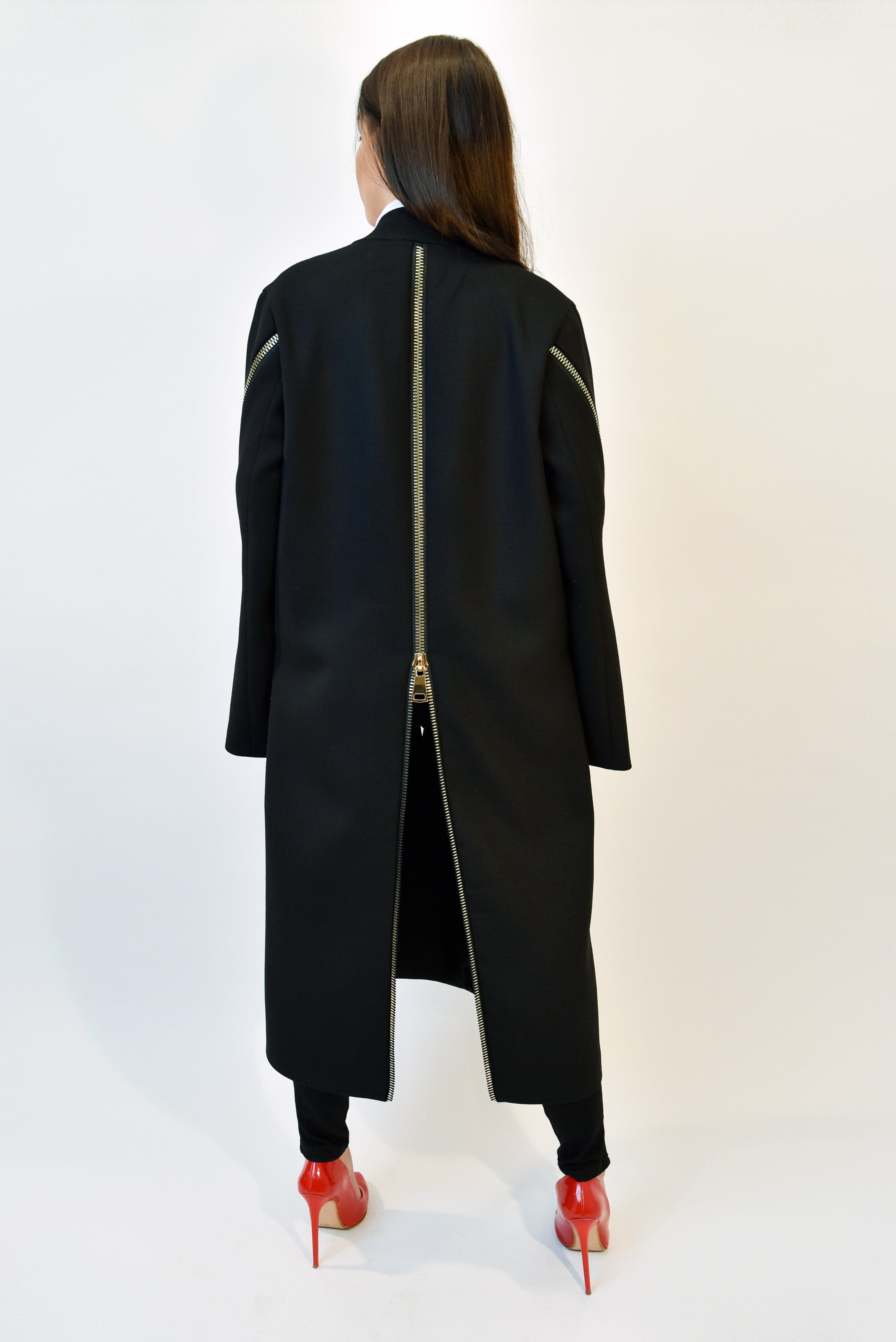 Long wool staight coat F1971-CALLISTARI