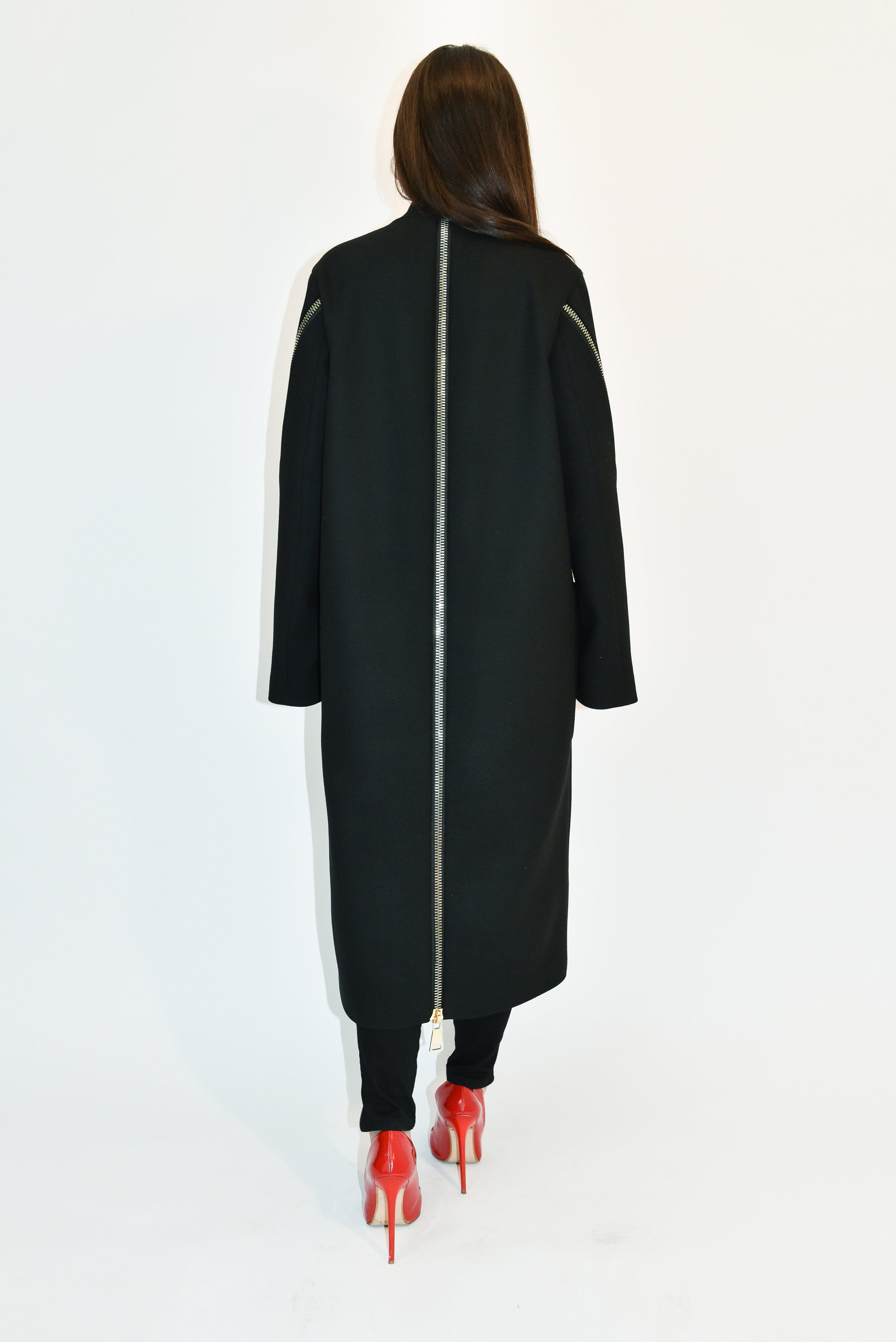 Long wool staight coat F1971-CALLISTARI