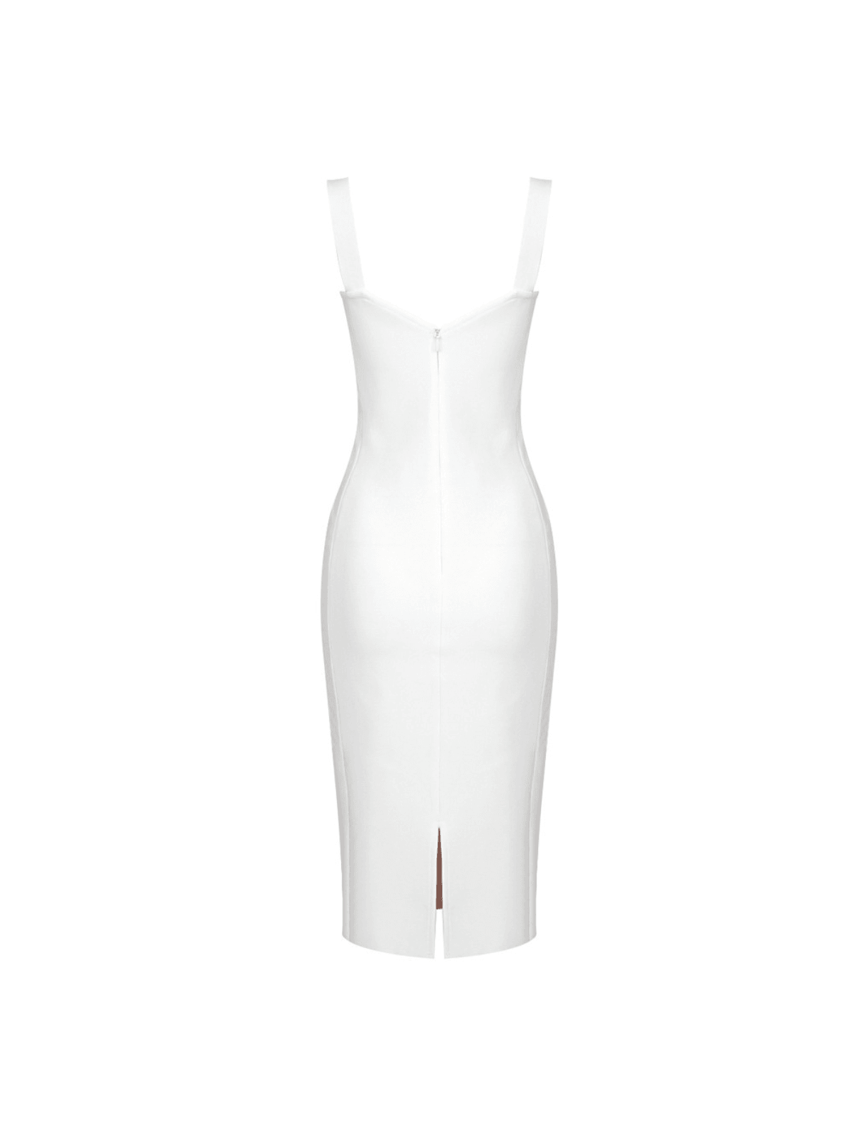 Finbar Patchwork Lace Bandage Dress In White - Mew Mews