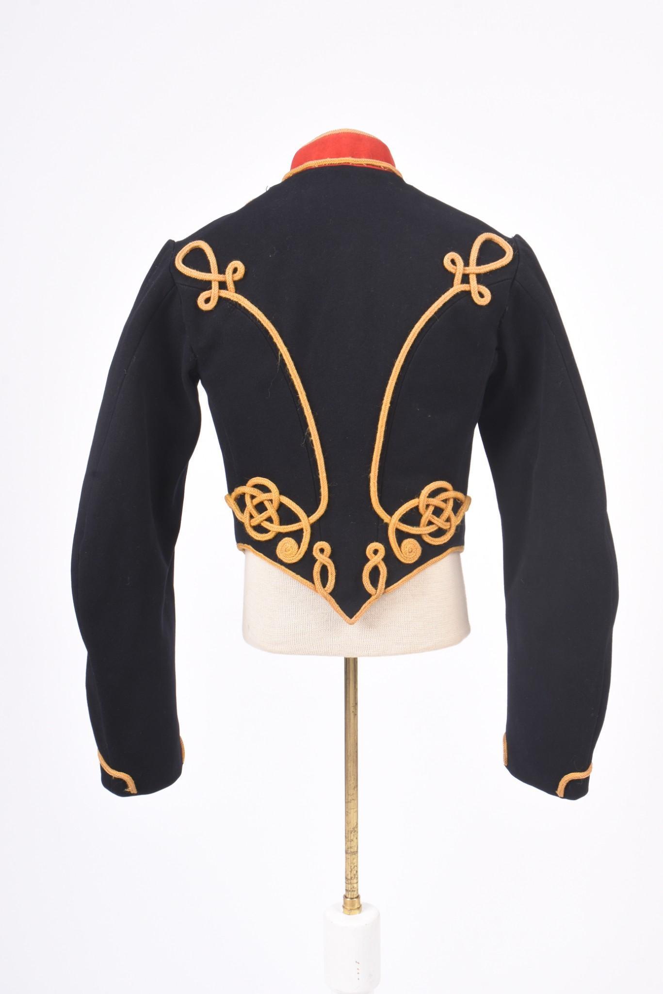 Elegant Ornate Trim Military Cropped Jacket