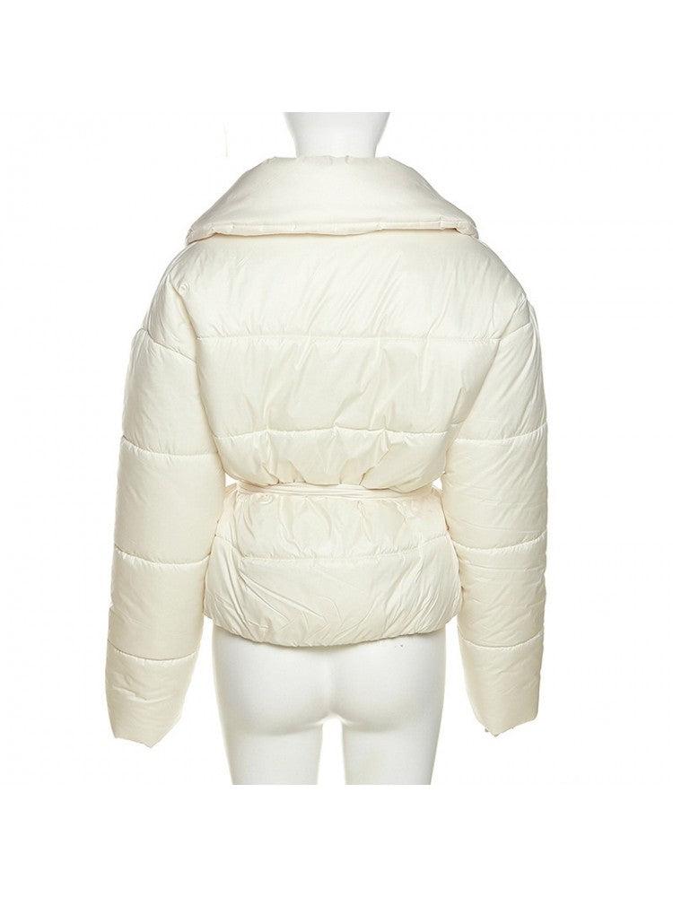 Tia Tie Puffer Jacket-CALLISTARI