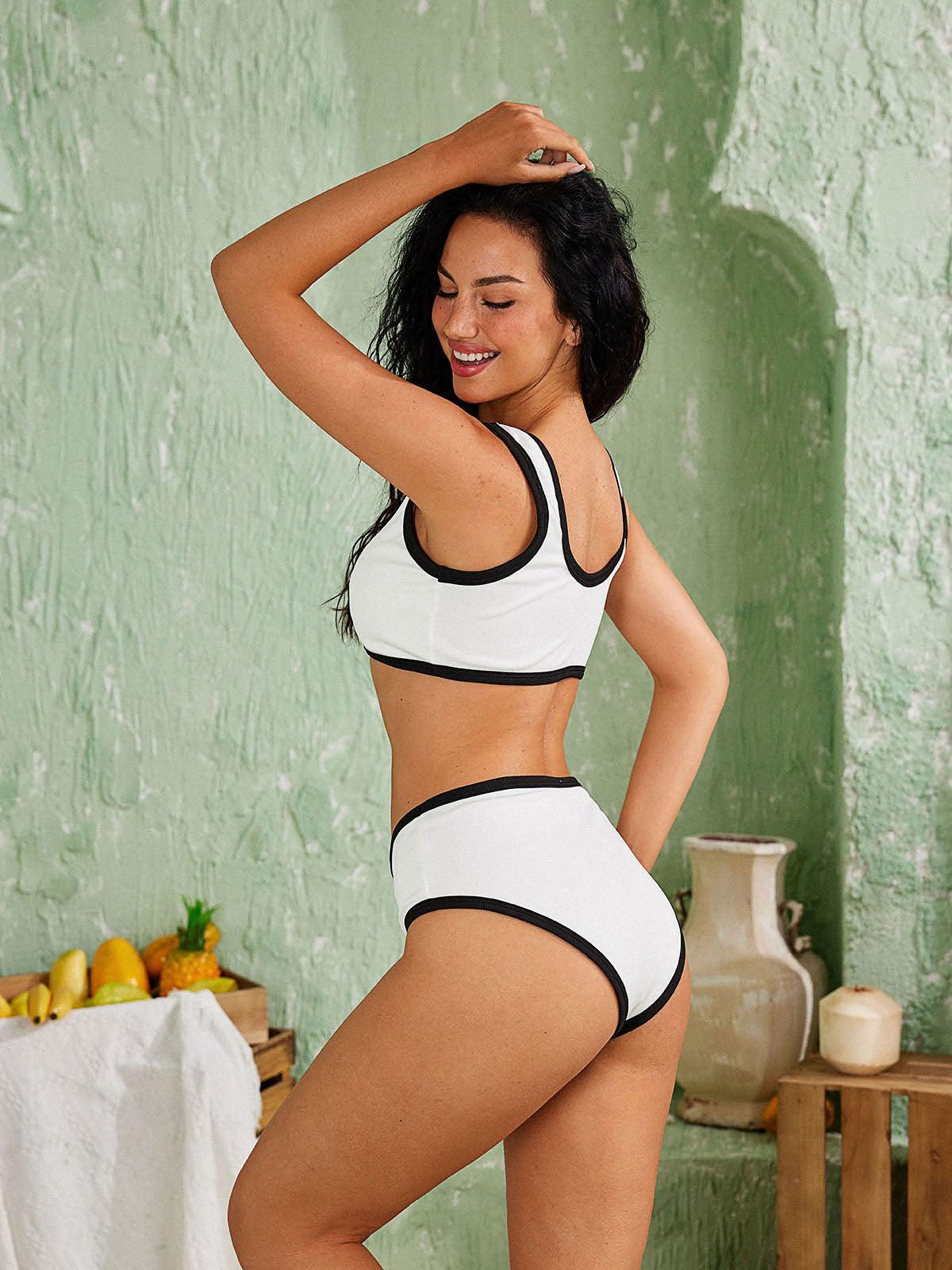 Jacoby Button Bikini Two Piece Set - Mew Mews