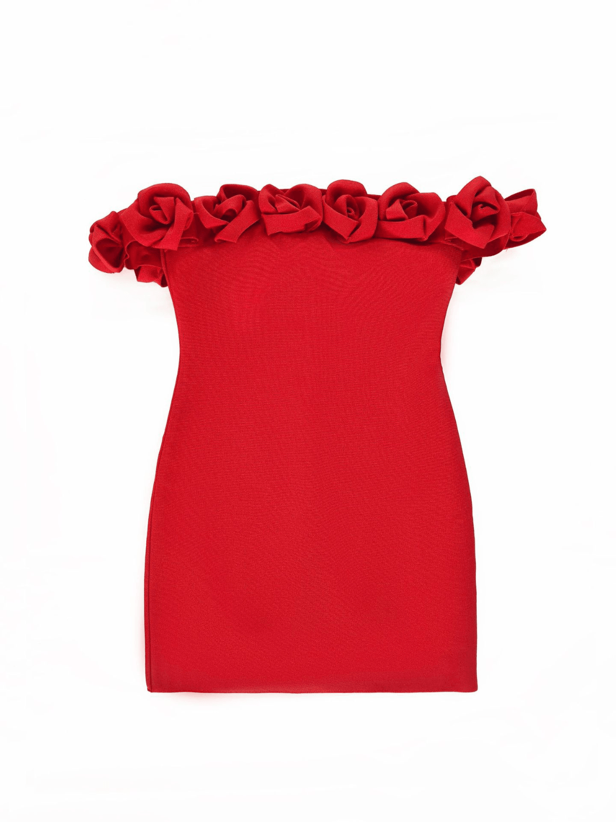Jester Off Shoulder Flower Bandage Dress - Mew Mews