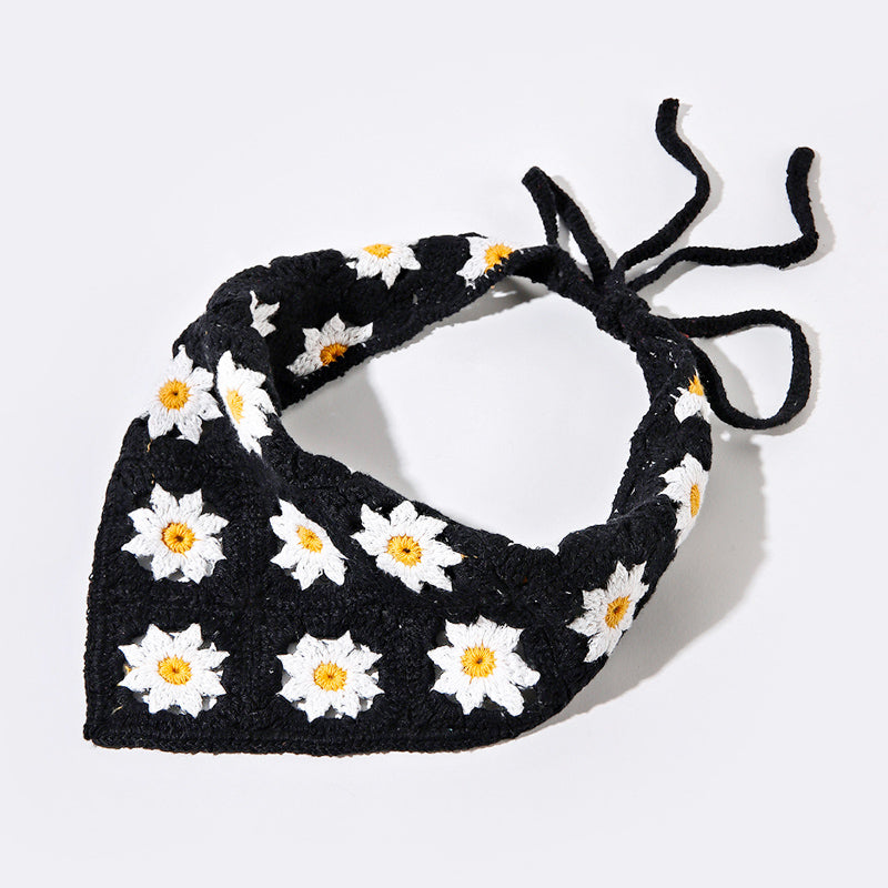 Hand Crochet Daisy Bandana-CALLISTARI