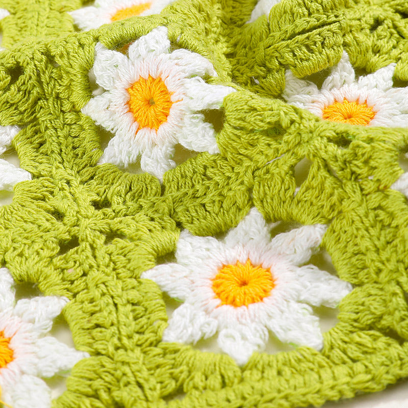 Hand Crochet Daisy Bandana-CALLISTARI