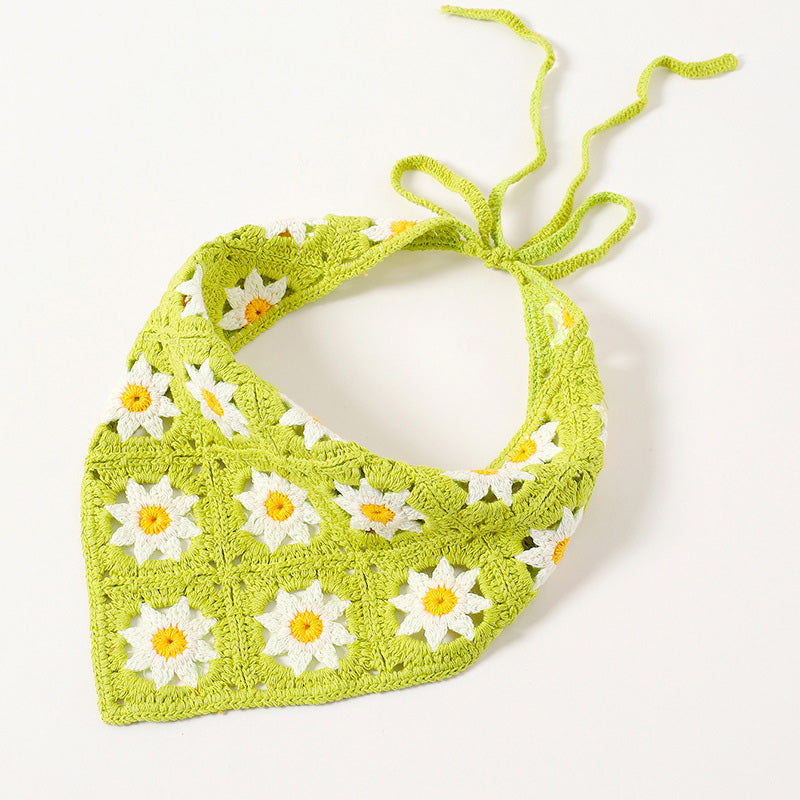 Hand Crochet Daisy Bandana-CALLISTARI