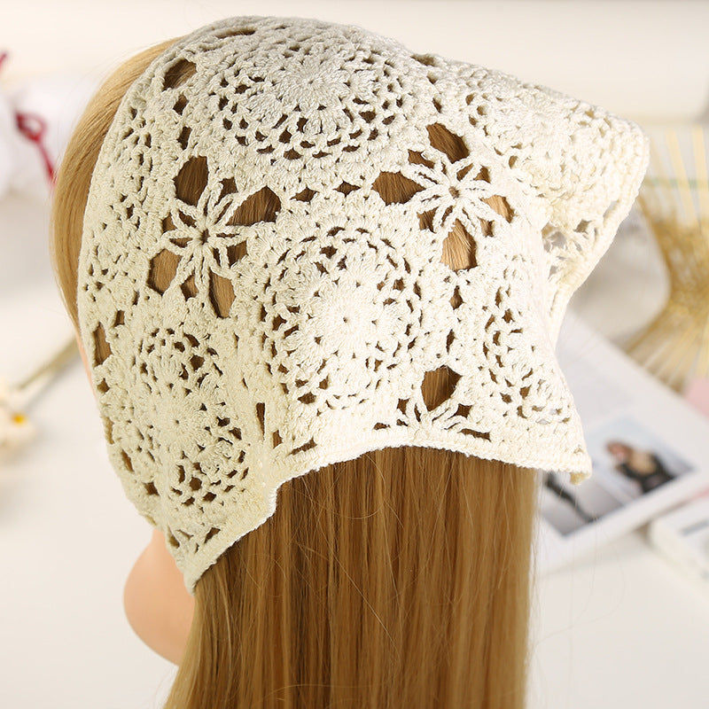 Hand Crochet Lace Bandana-CALLISTARI