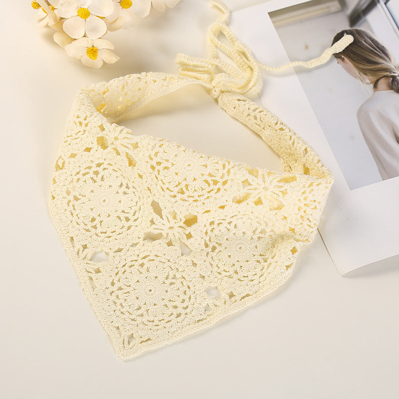 Hand Crochet Lace Bandana-CALLISTARI