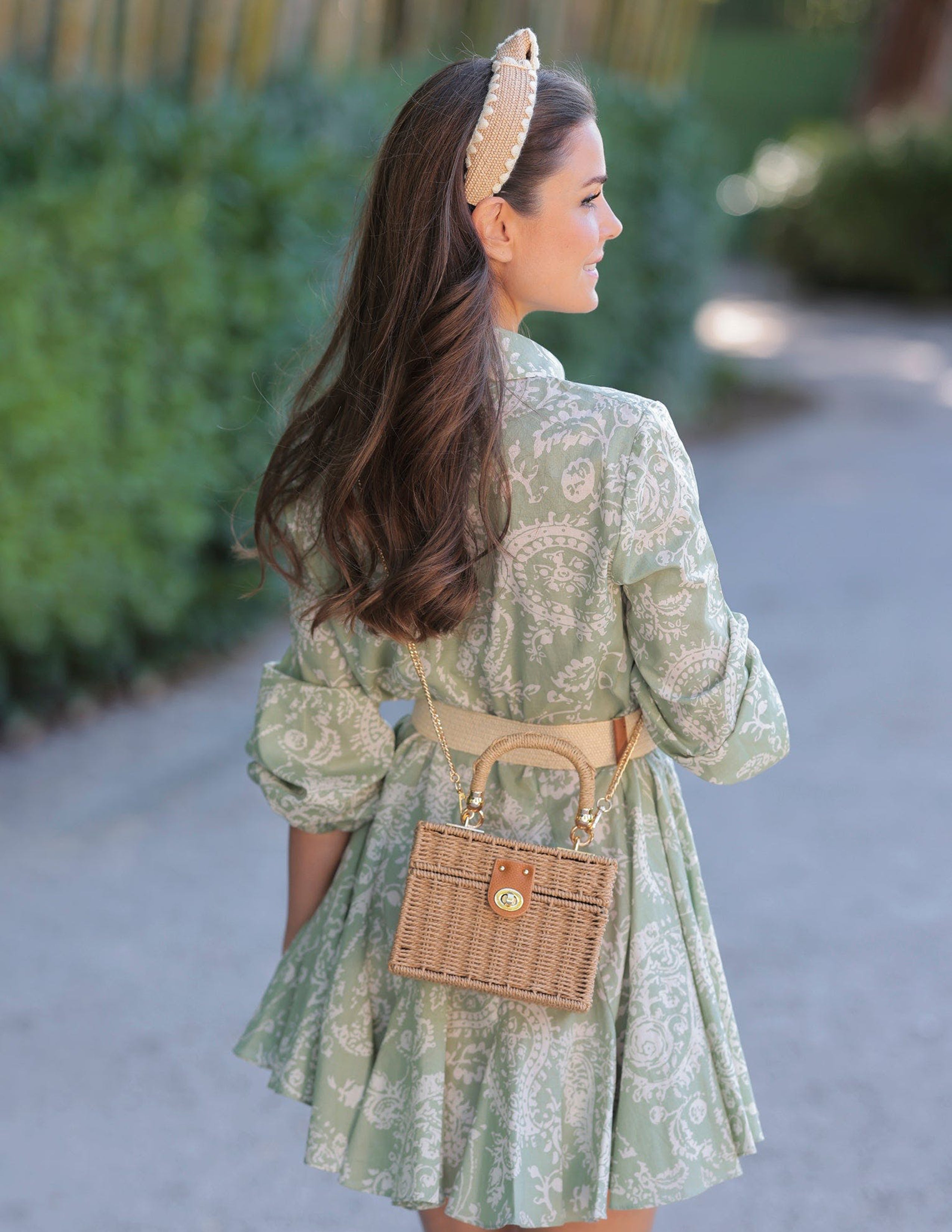 Natural Raffia Knotted Headband-CALLISTARI