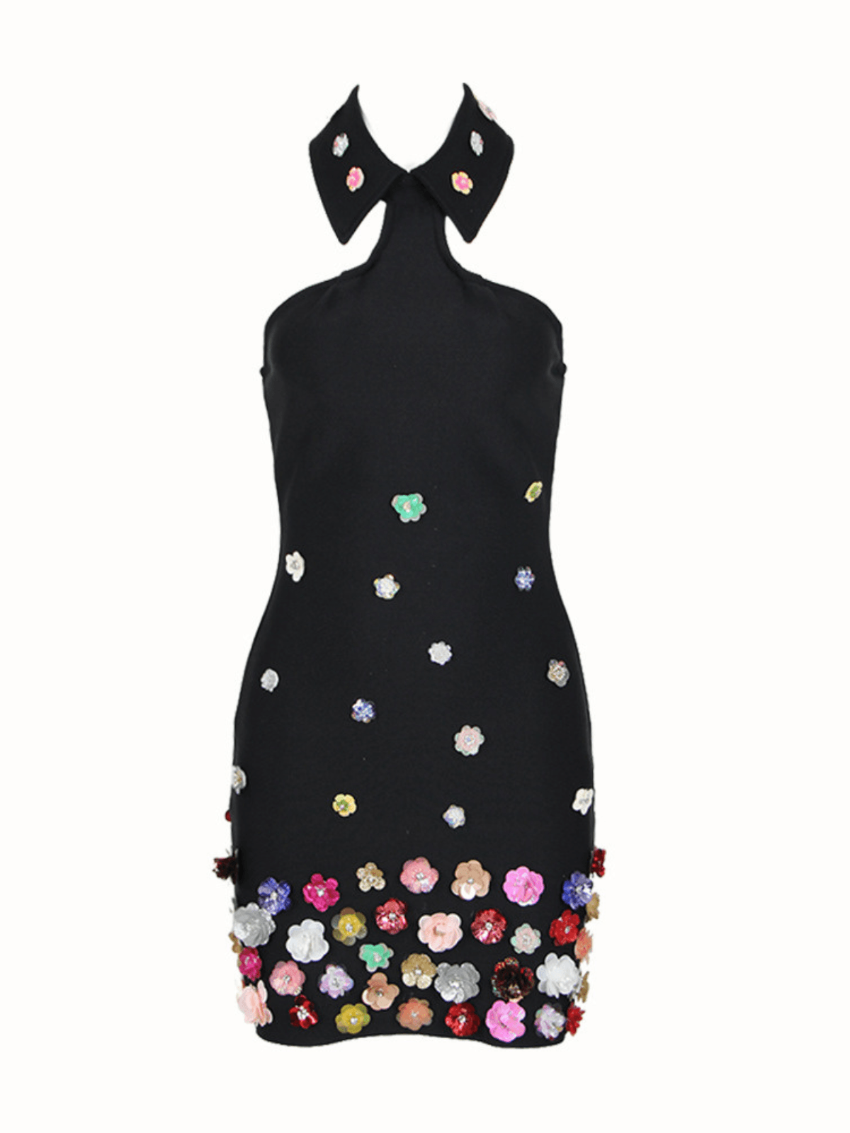 Makari Flower Collar Bandage Dress - Mew Mews