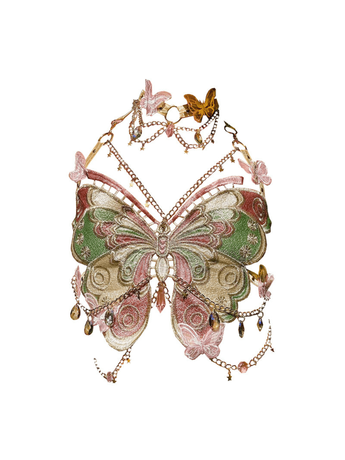 Mawar Star Butterfly Embroidered Top - Mew Mews