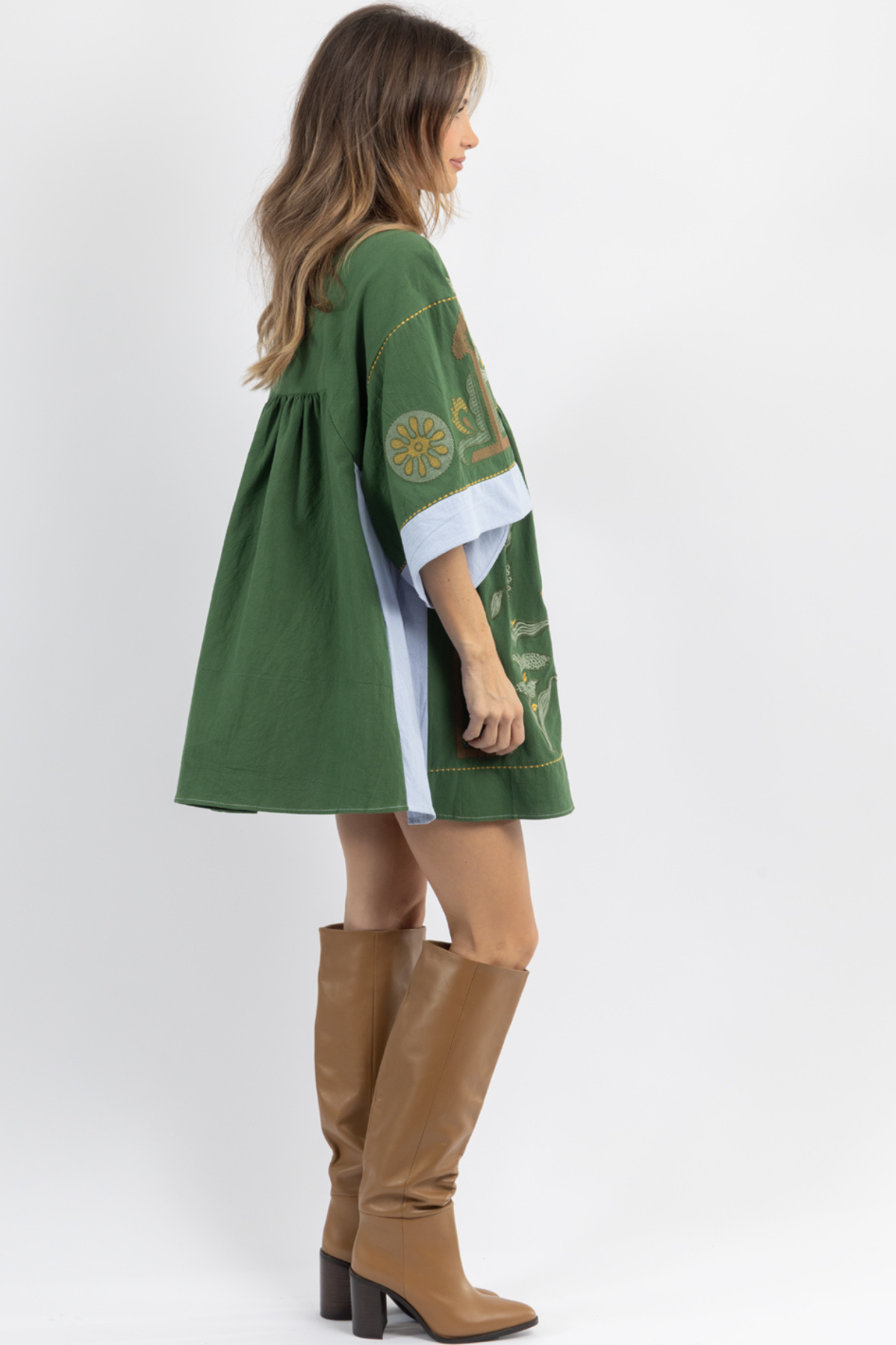 Embroidered mini dress-aritzao