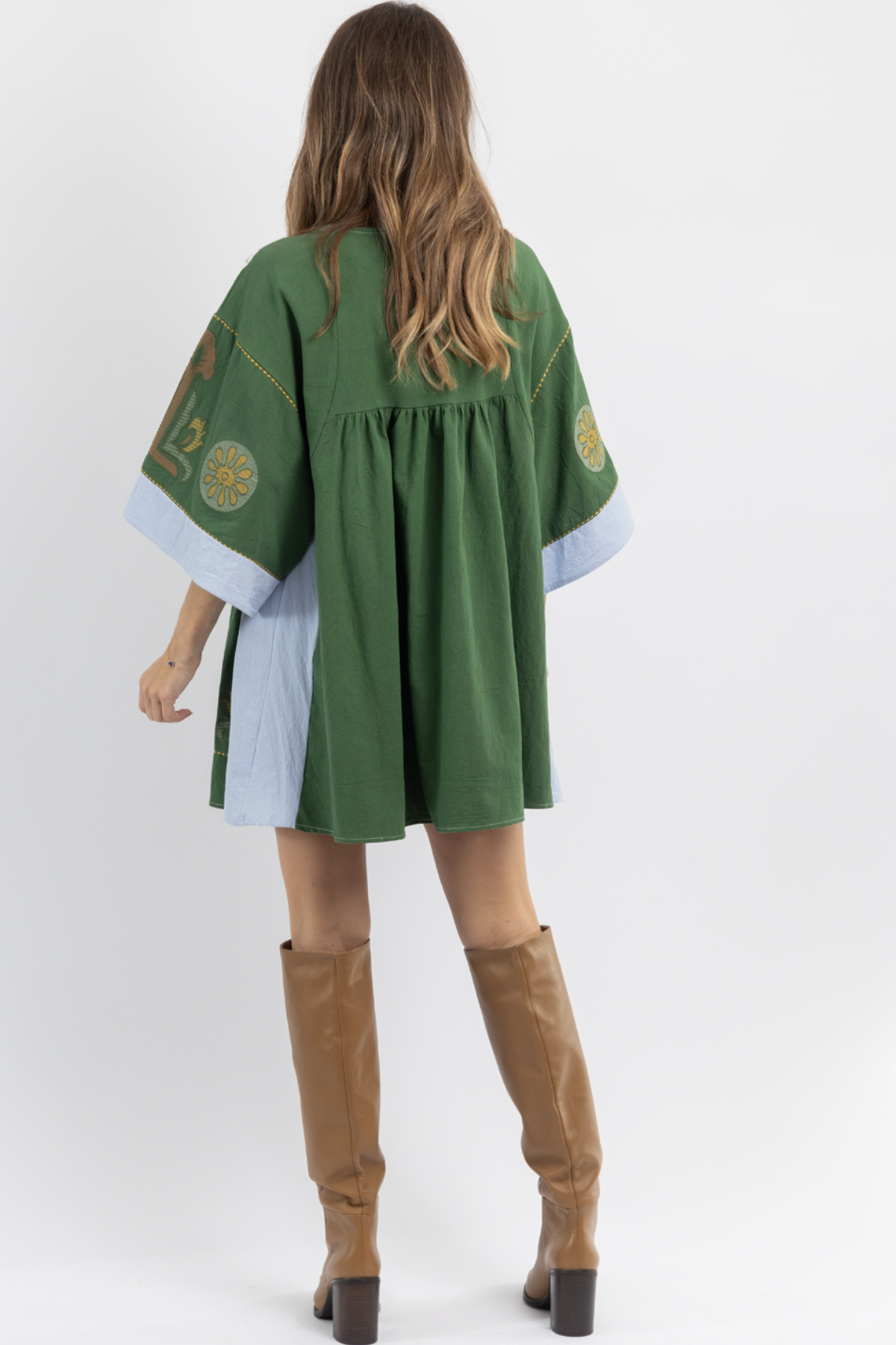 Embroidered mini dress-aritzao