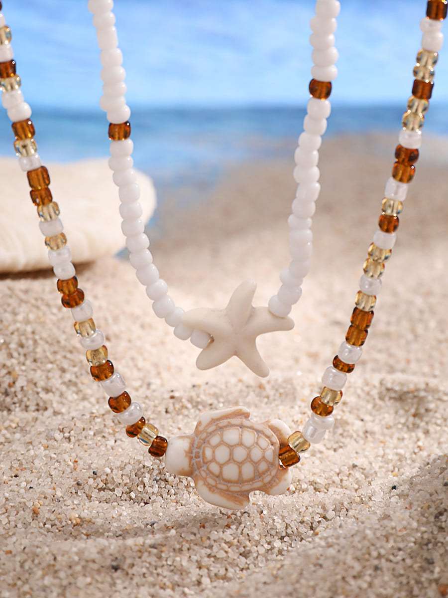 Beach Starfish Shell Necklace-CALLISTARI