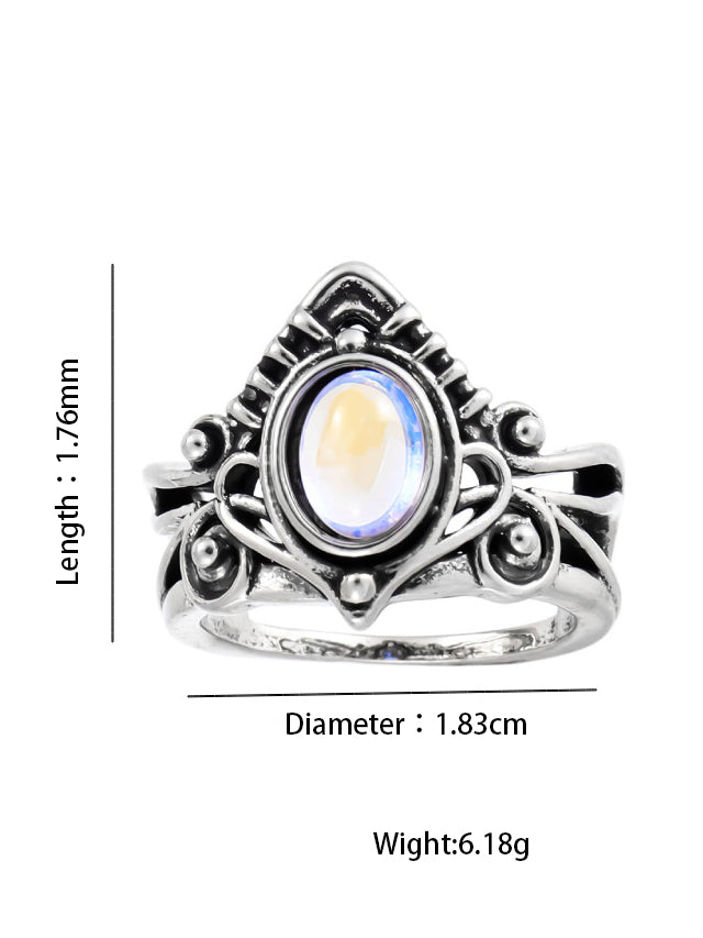 Vintage Moonstone Ring-CALLISTARI
