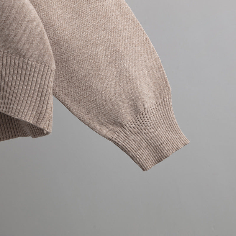 Short Loose Knit Sweater-CALLISTARI