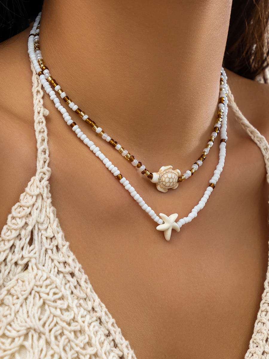 Beach Starfish Shell Necklace-CALLISTARI