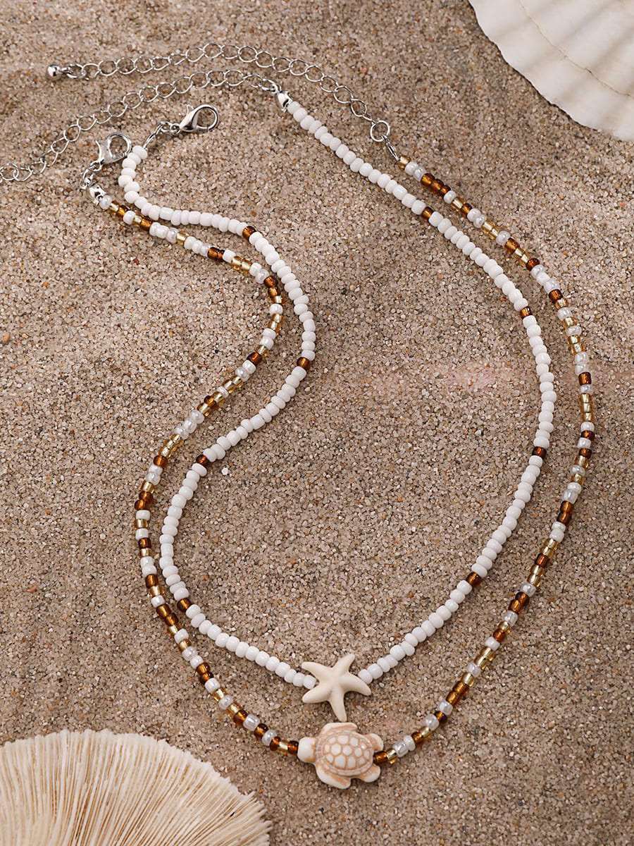 Beach Starfish Shell Necklace-CALLISTARI