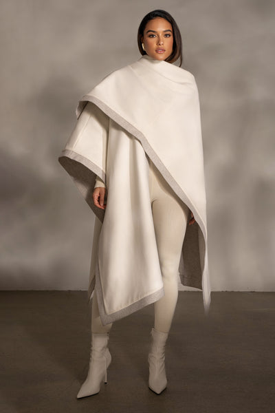 Elegant Reversible Cape Jacket