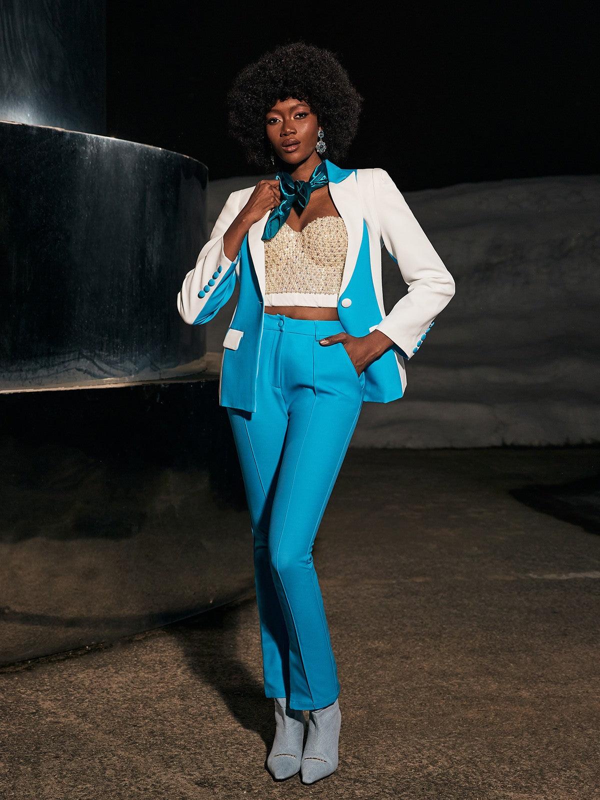 Bess Pearl Embellished Corset Top In White - Mew Mews