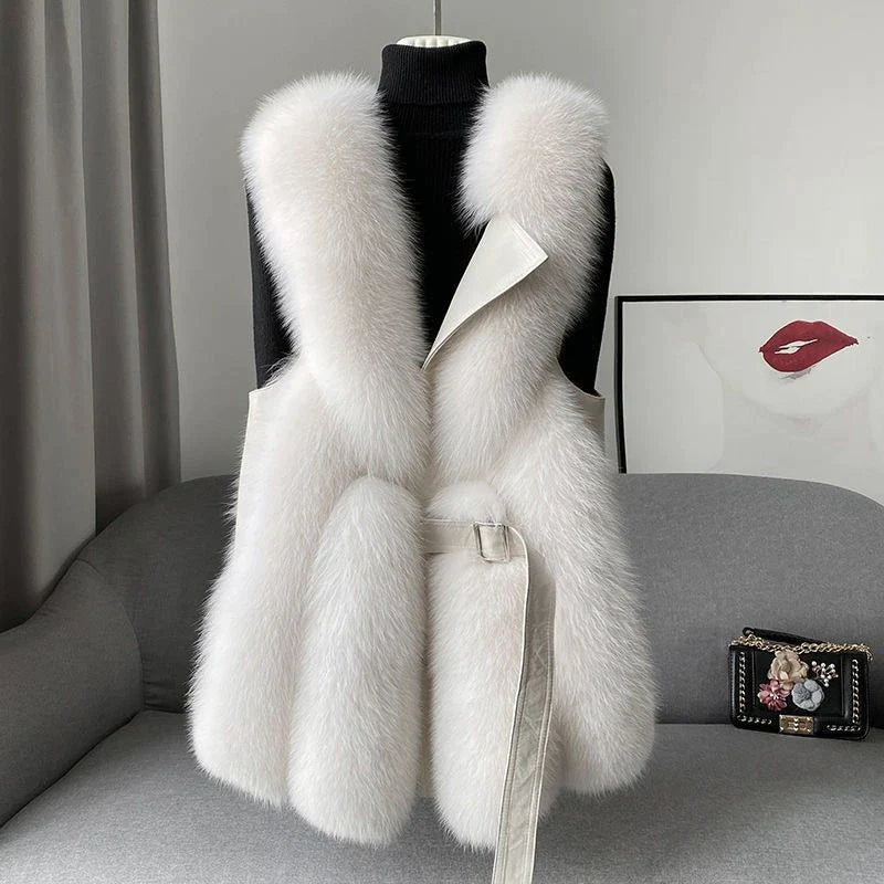Fur Fluffy Waistcoat-CALLISTARI