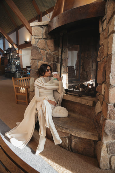 Elegant Reversible Cape Jacket