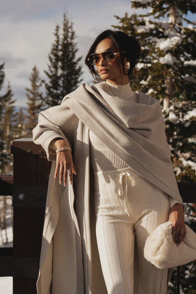 Elegant Reversible Cape Jacket