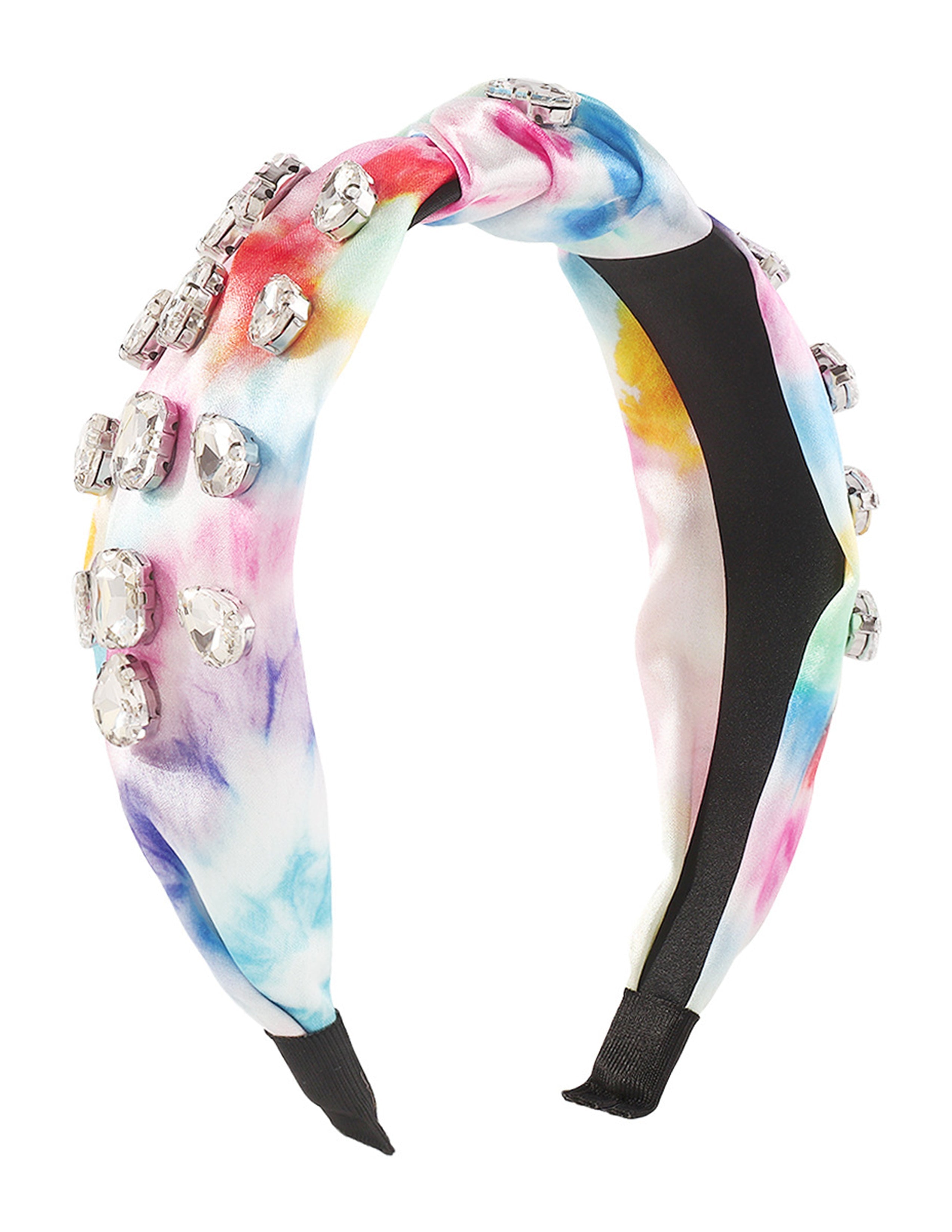 Knotted Tie-Dye Rhinestone Headband-CALLISTARI