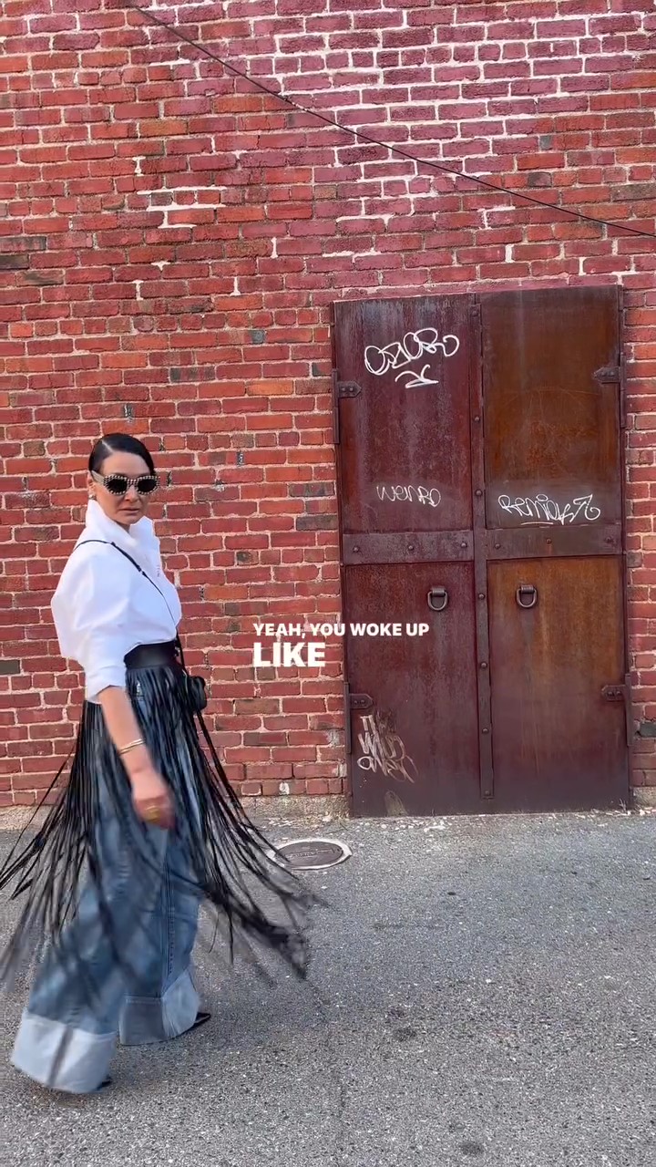 Designer fun fringe skirt