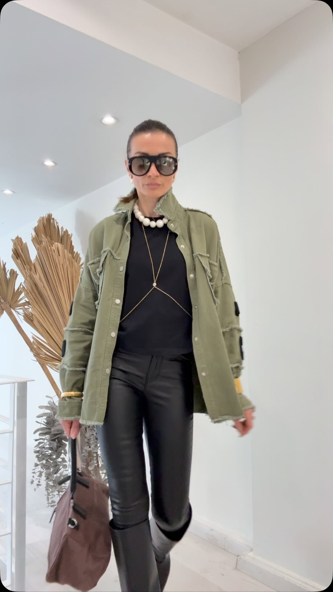 Casual letter embroidered washed jacket