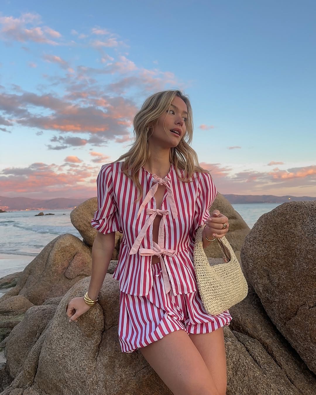 Party Bow Shorts Set