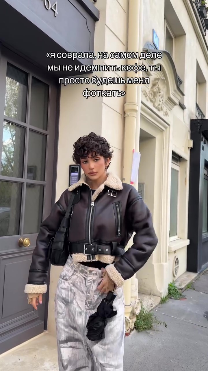 Designer brown fur winter coat