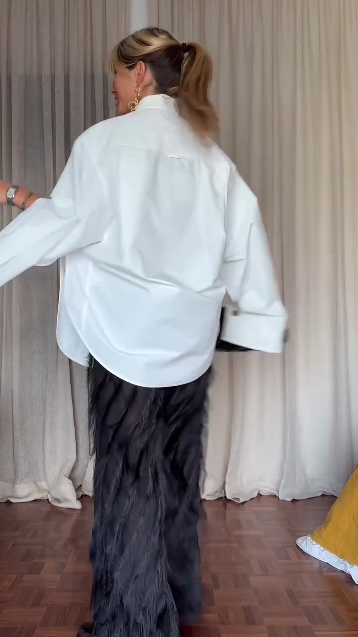 Designer party fringed trousers