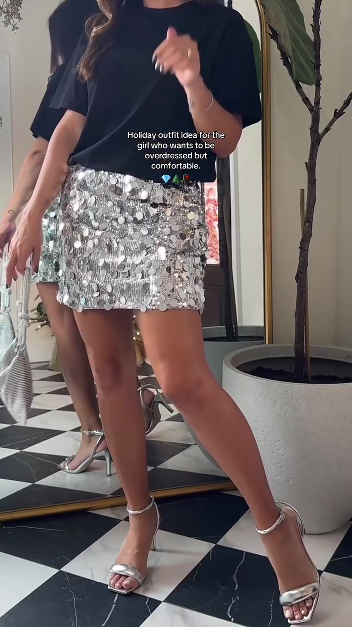 New Designer Sequined Skirt
