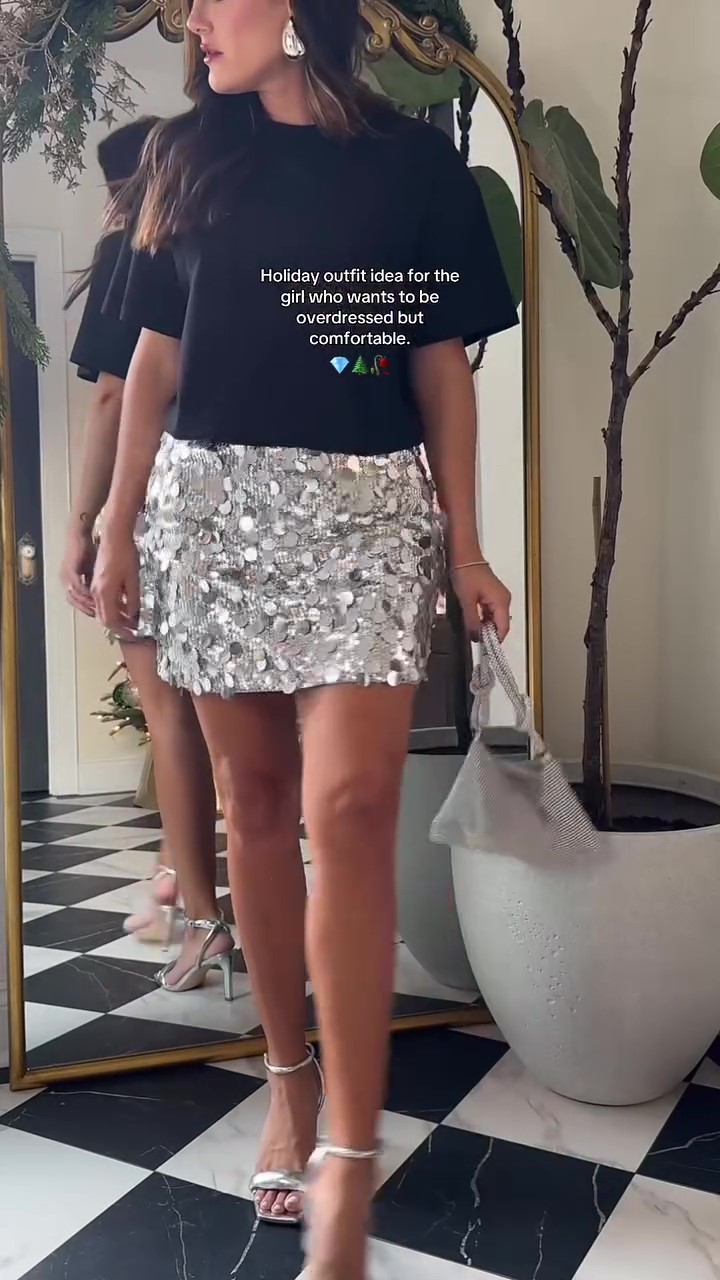 New Designer Sequined Skirt