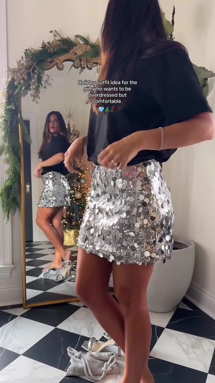 New Designer Sequined Skirt