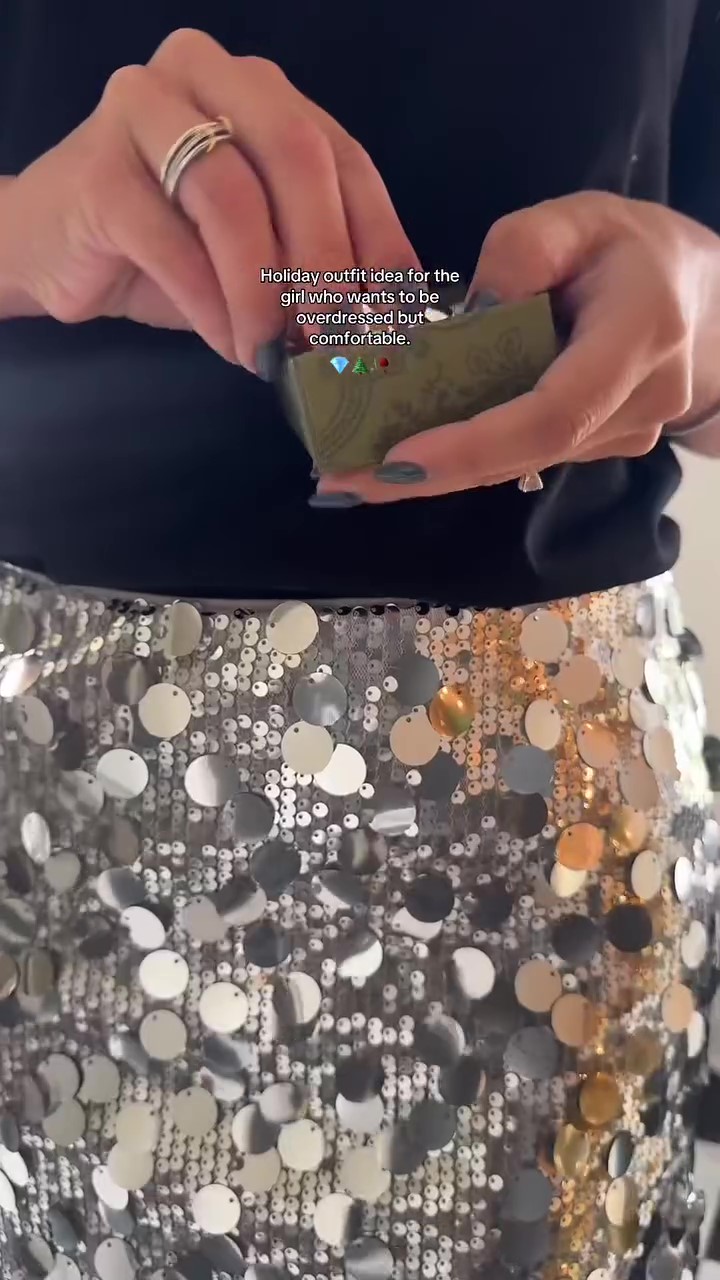 New Designer Sequined Skirt