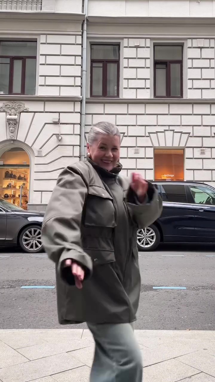 Large size military green windproof work jacket