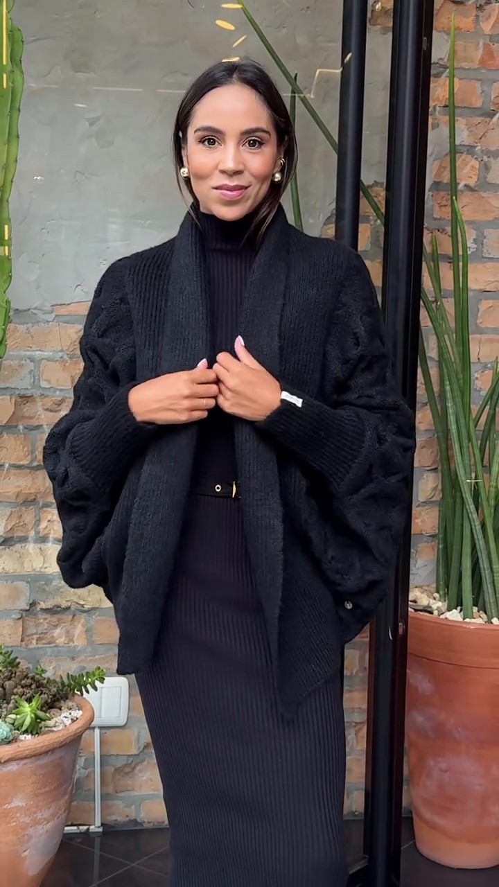 Handmade Jacquard Sweater Dress Set