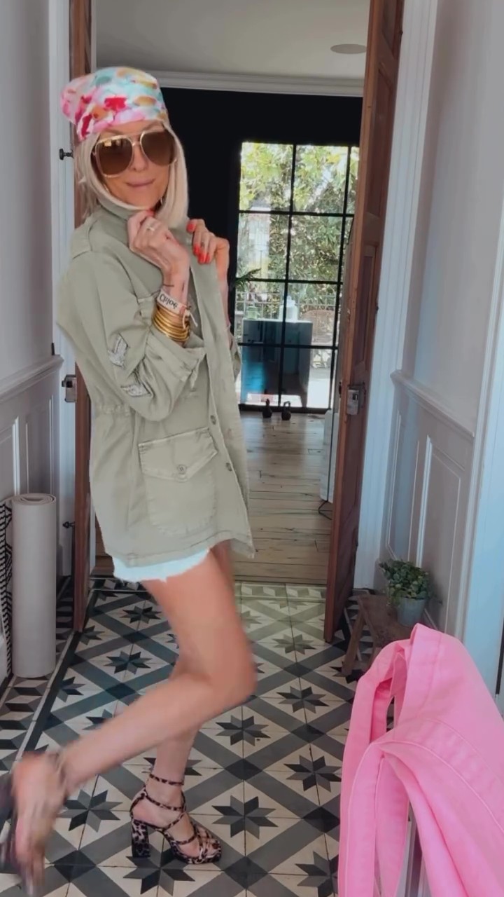 Vintage Embroidered Washed Denim Jacket