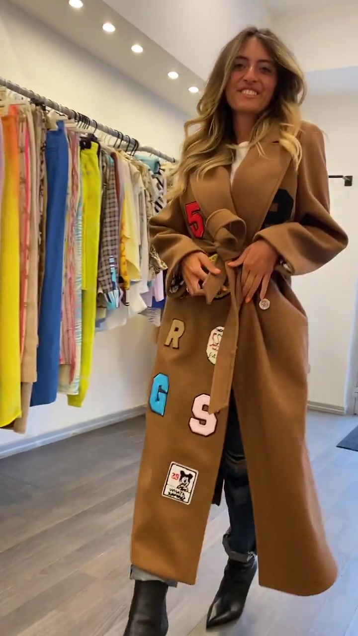 Designer embroidered coat