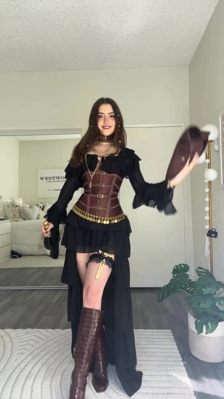 Statement pirate midi dress