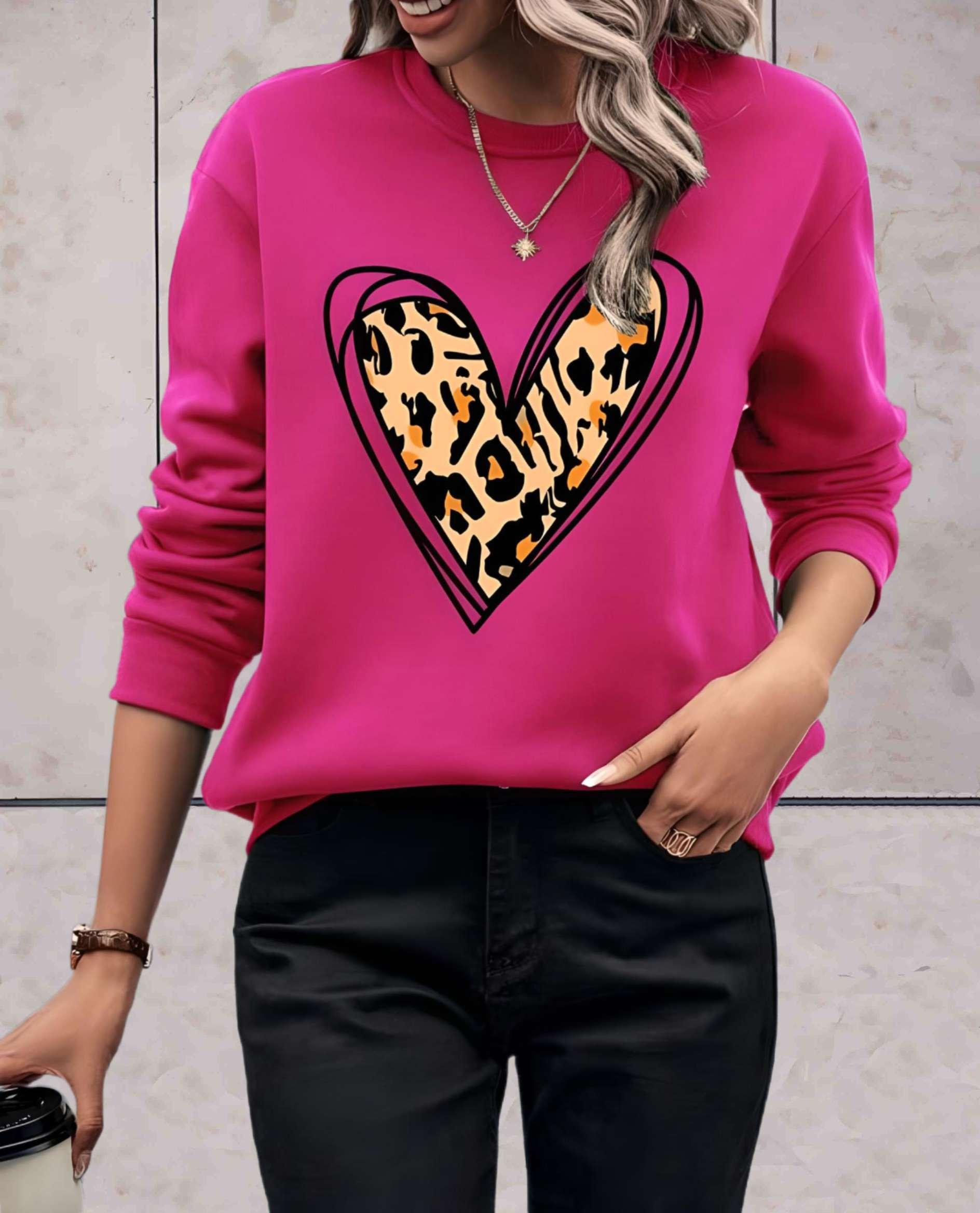 Sky - Modischer und Bequemer Pullover mit Herzmuster-CALLISTARI