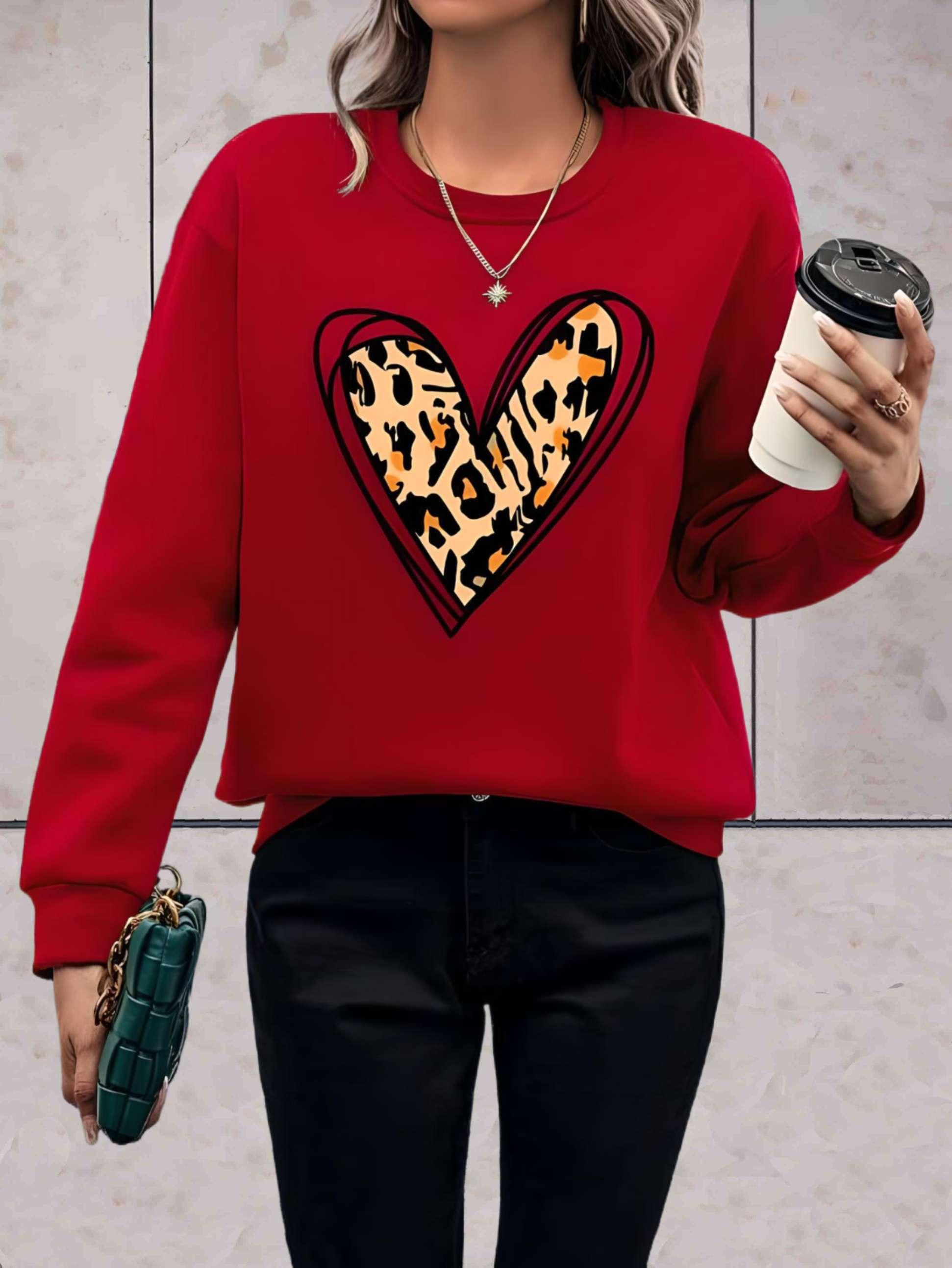 Sky - Modischer und Bequemer Pullover mit Herzmuster-CALLISTARI